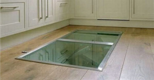 This Man Put A Window In His Kitchen Floor. The Reason? GENIUS!